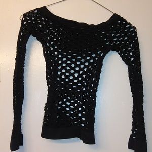 Bundle of 2 Hot Topic Goth Sheer sm Tops!